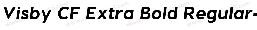 Visby CF Extra Bold Regular字体转换